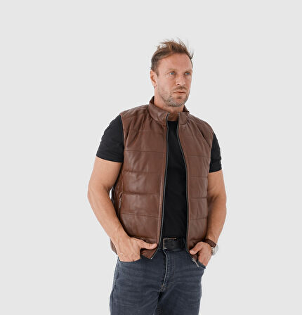 Erkek Deri Yelek [810060]