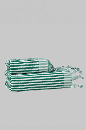 Sarev Sunshine Yeşil %100 Pamuk Yüz Havlusu 50*90 cm