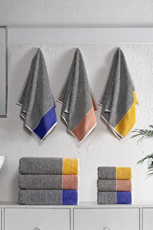 Sarev Jadon Mavi %100 Pamuk Banyo Havlusu 85*150 cm