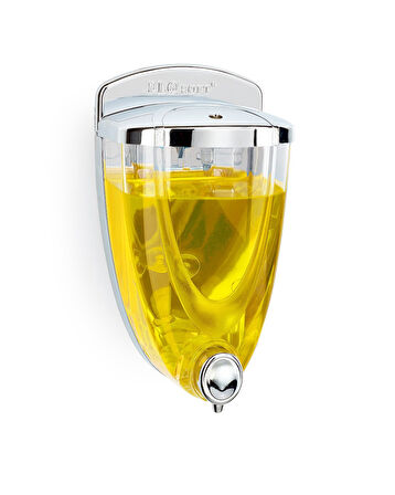 Duvara monteli flosoft sıvı sabunluk krom kaplama 650 ml.