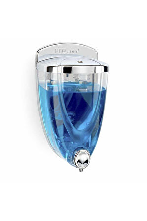 Duvara monteli flosoft sıvı sabunluk krom kaplama 650 ml.