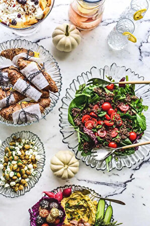 Paşabahçe aurora servis kayık tabağı seti - 8 parça sunum seti