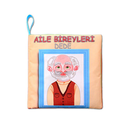Tox Aile Bireyleri Sessiz Kumaş Kitap T109 - Bez Kitap , Eğitici Oyuncak , Yumuşak ve Hışırtılı