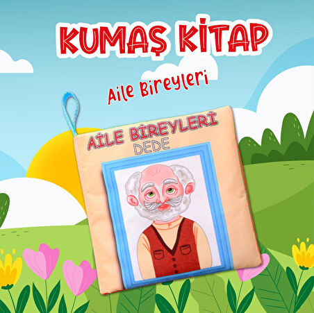 Tox Aile Bireyleri Sessiz Kumaş Kitap T109 - Bez Kitap , Eğitici Oyuncak , Yumuşak ve Hışırtılı