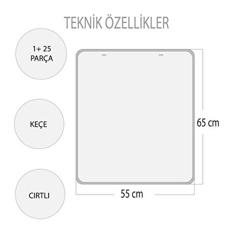 İç Organlar Sistemi Keçe Duvar Panosu , Eğitici Oyuncak