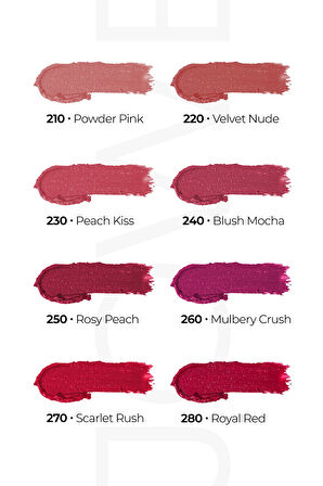 Jowe Professional Yoğun Renk Ve Nemlendirme Sağlayan Peptide İçerikli Ruj - 240 Blush Mocha
