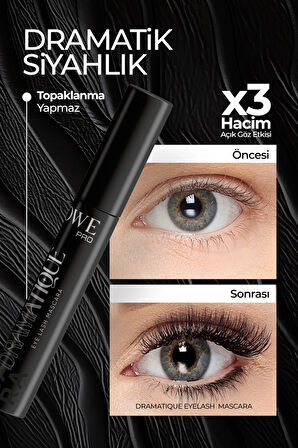 Jowe Kıvrım ve Hacim Veren, Kusursuz Ayıran Dramatique Volume Mascara - Siyah