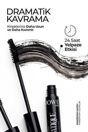 Jowe Kıvrım ve Hacim Veren, Kusursuz Ayıran Dramatique Volume Mascara - Siyah