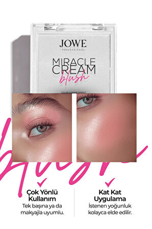 Jowe Miracle Cream Blush - Renk Değiştiren Allık