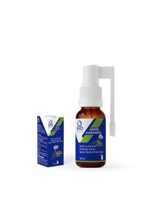 EVOPHARMA KEKİK + KARANFİL ORAL SPREY, KEKİK VE KARANFİL EKSTRAKTI İÇEREN TAKVİYE EDİCİ GIDA 30ml şişe