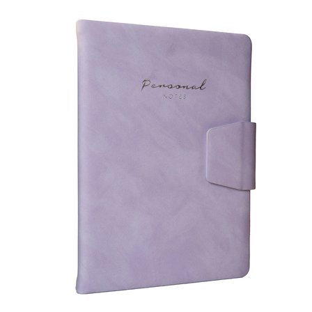 Victoria's Journals Sert Kapak Mıknatıslı 14x20 Çizgili Cep Defteri Lila 124-1125