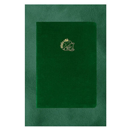 Victoria's Journals Bujo Kraft Süet A5 96 Yaprak Noktalı Defter Yeşil 124-1632