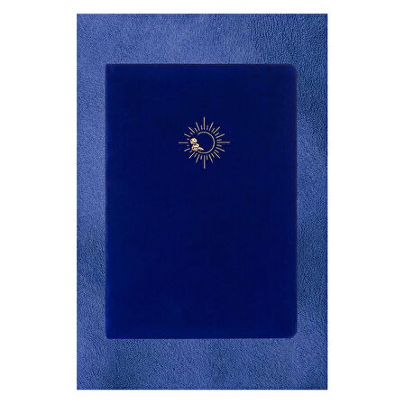 Victoria's Journals Bujo Süet A5 96 Yaprak Çizgili Defter Mavi 124-1643