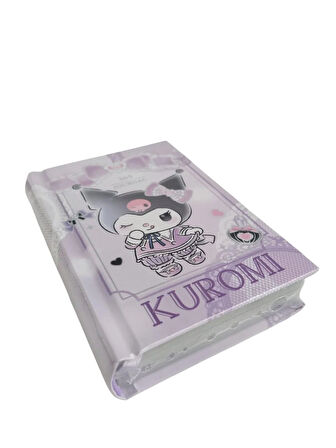 Victori's Journals VJ Kuromi lisanslı 365 Günlük 368 sayfa A7 ebatında gümüş varaklı kenarlı defter