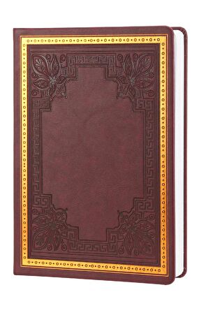 123-9111 Victoria's Journals Vintage Old Book Sketch 14X20 110 Gr Bordo