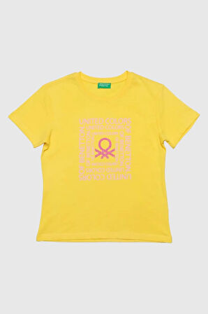 United Colors Of Benetton Kız Çocuk T Shirt BNTG20498