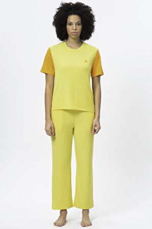 United Colors of Benetton W20408 Bicolor Kadın Pijama Üstü