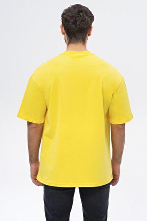 No Fear Orijinal Oversize Erkek T-shirt Hardal