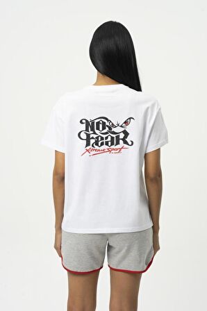 No Fear Orijinal Kadın T-shirt Beyaz