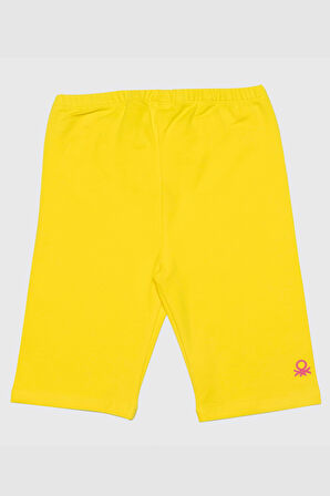 BENETTON KIZ ÇOCUK KISA TAYT-SARI | 8-9 Yaş