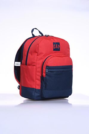 Gap GP03398 KIRMIZI -LACİVERT Unisex Sırt Çantası