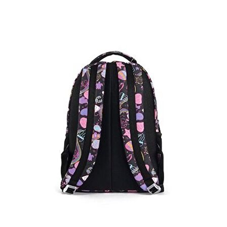 Benetton Siyah Renkli Okul Sırt Çantası-03686
