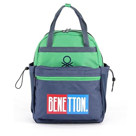 Benetton Laptop Bölmeli Okul Sırt Çantası 3 Bölmeli 03786