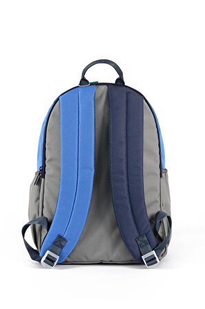 United Colors Of Benetton BNT03845 Mavi/Gri Erkek Çocuk Sırt Çantası
