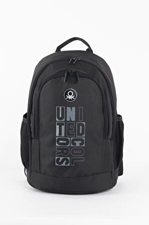 Çift Bölmeli Siyah Sırt Çantası 04300