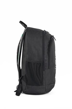 Çift Bölmeli Siyah Sırt Çantası 04300