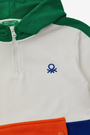 United Colors of Benetton Erkek Çocuk Kapüşonlu Sweatshirt