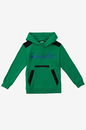 United Colors of Benetton Erkek Çocuk Kapüşonlu Sweatshirt