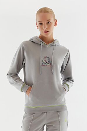 United Colors of Benetton Kadın Kapüşonlu Sweatshirt