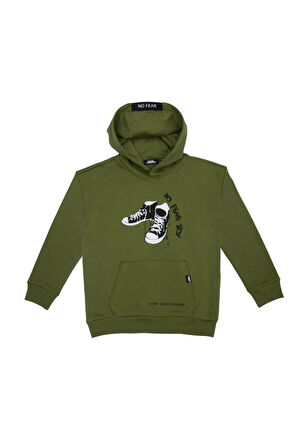 Erkek Çocuk Sweatshirt - Haki | 11-12