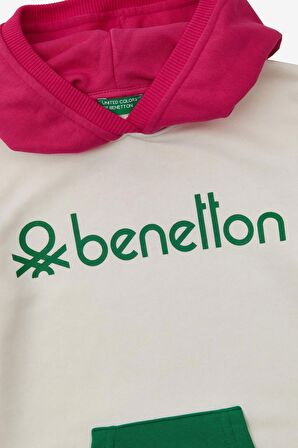 United Colors of Benetton Kız Çocuk Kapüşonlu Sweatshirt