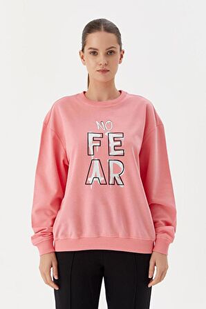 No Fear Kadın Sweatshirt Pembe 72500