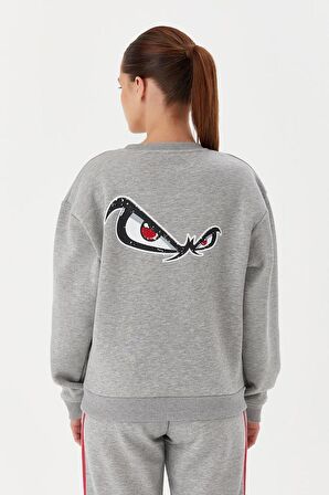 No Fear Kadın Sweatshirt Gri 72466