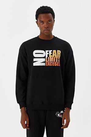 No Fear Erkek Sweatshirt Siyah M500260