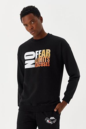 No Fear Erkek Sweatshirt Siyah M500260