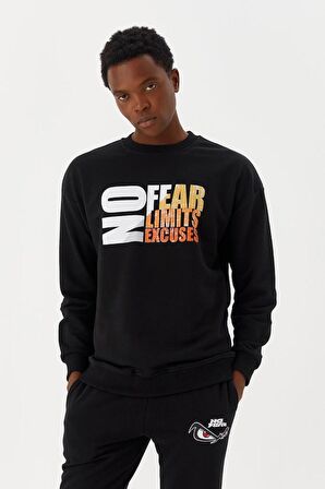 No Fear Erkek Sweatshirt Siyah M500260