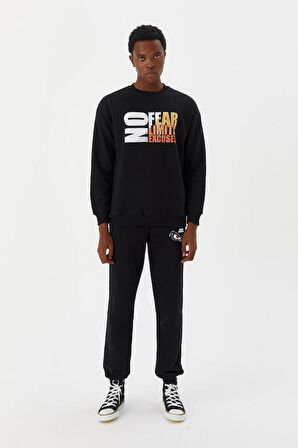 No Fear Erkek Sweatshirt Siyah M500260