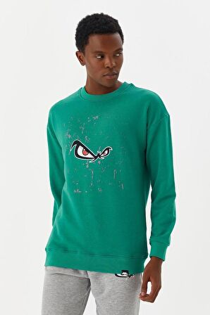 No Fear Erkek Sweatshirt Yeşil M500235