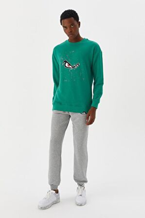 No Fear Erkek Sweatshirt Yeşil M500235