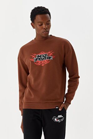 No Fear Erkek Sweatshirt Kahverengi M500242