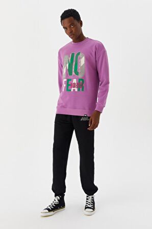 No Fear Erkek Sweatshirt Mor M500238