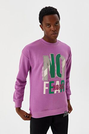 No Fear Erkek Sweatshirt Mor M500238