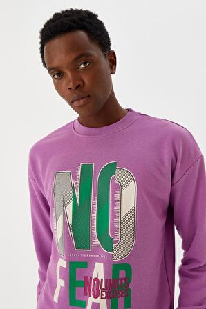 No Fear Erkek Sweatshirt Mor M500238