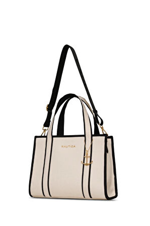 Nautica Kadın Omuz Çantası Bej-Siyah CN7232T