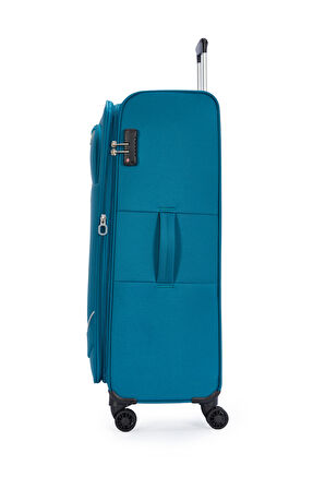 Pierre Cardin Ultra Light Kumaş Büyük Boy Valiz Petrol PC7050