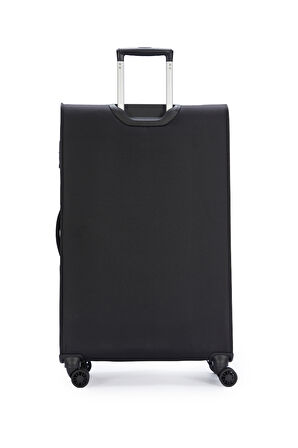 Pierre Cardin Ultra Light Kumaş Büyük Boy Valiz Siyah PC7050